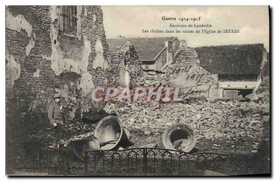 Ruines de l'église de Serres — Environs de Lunéville — Guerre 1914-1915