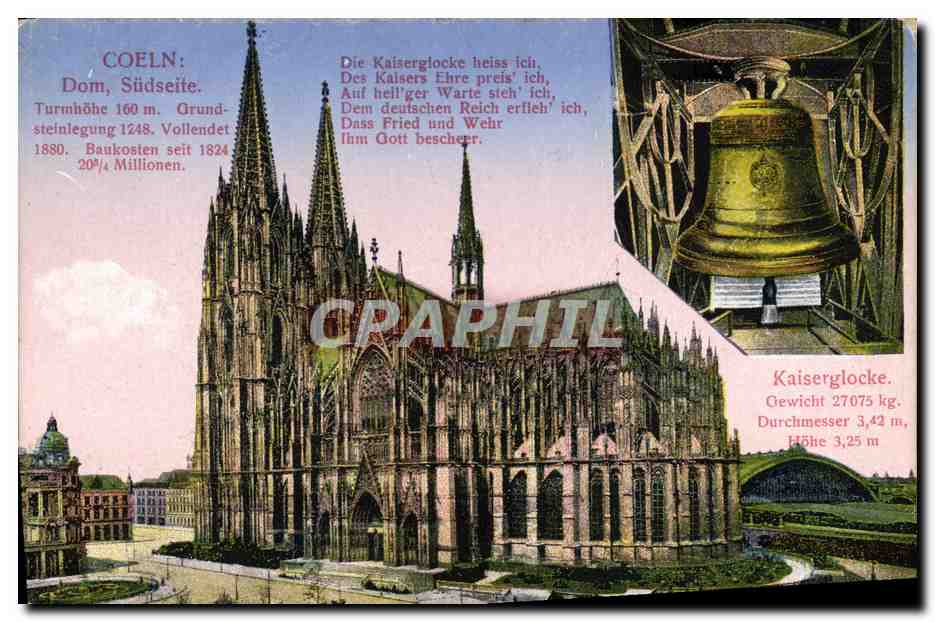 CPA Cloche Coeln Kaiserglocke