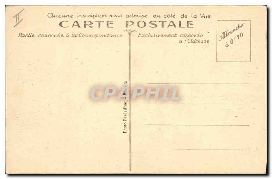 CPA Cloche Biarritz golfe de Gascogne Cloche d'alarme — Rückseite
