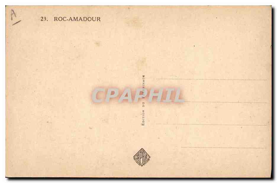 CPA Cloche Rocamadour La cloche miraculeuse Le Durandal La fresque le coffre — Rückseite