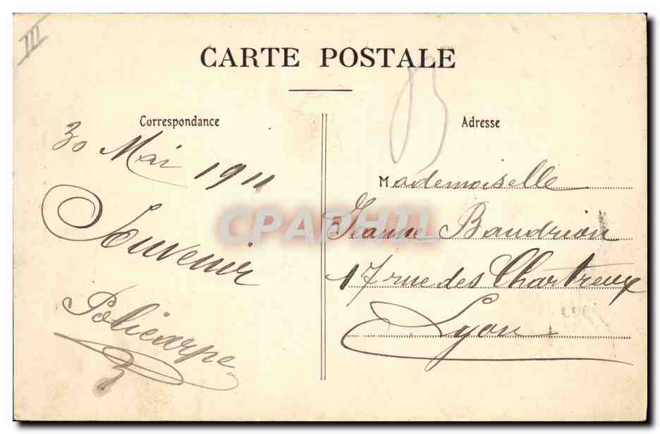 Avignon — Clocher de l'Hôtel de Ville — Éditeur Félix Jean, n°58 — Achterkant