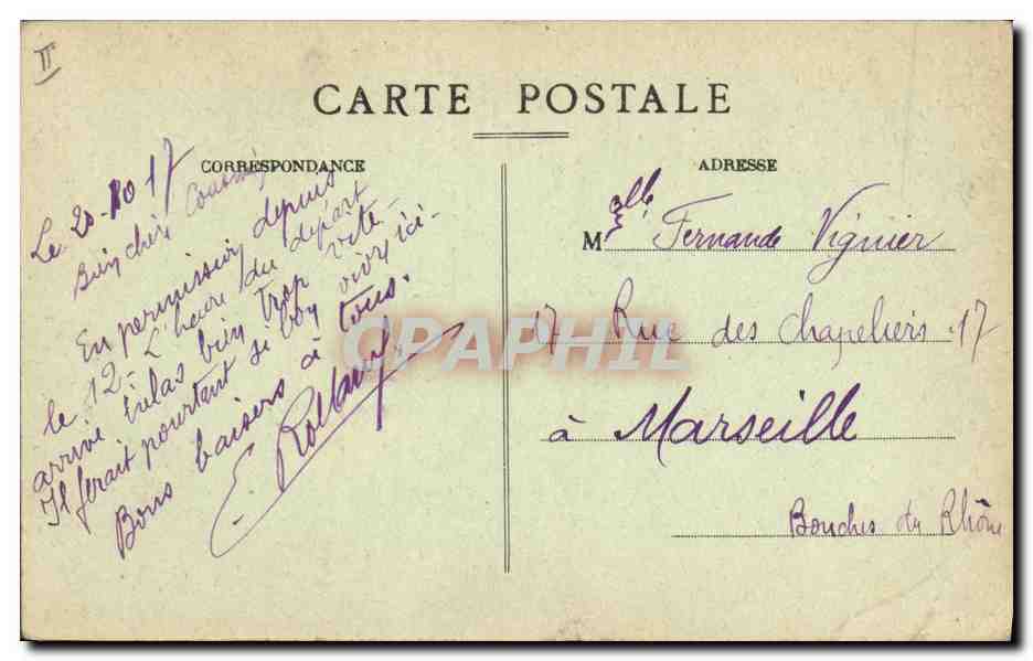 CPA Cloche Lavaur Le Jacquemart de la cathedrale St Alain — Verso