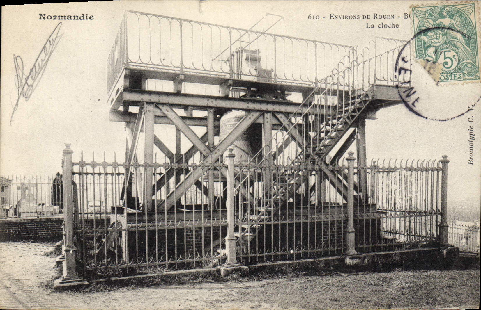 Normandie — Environ de Rouen — La cloche — Bromotypie C. N°610