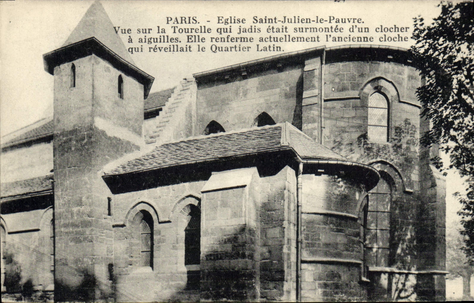 CPA Cloche Paris Eglise Saint Julien le Pauvre Vue sur la tourelle surmontee d'un clocher