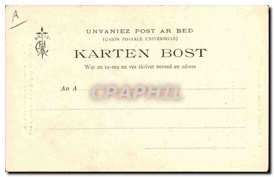 CPA Folklore Les chansons de Botrel illustrees La chanson du patour Chien — Verso