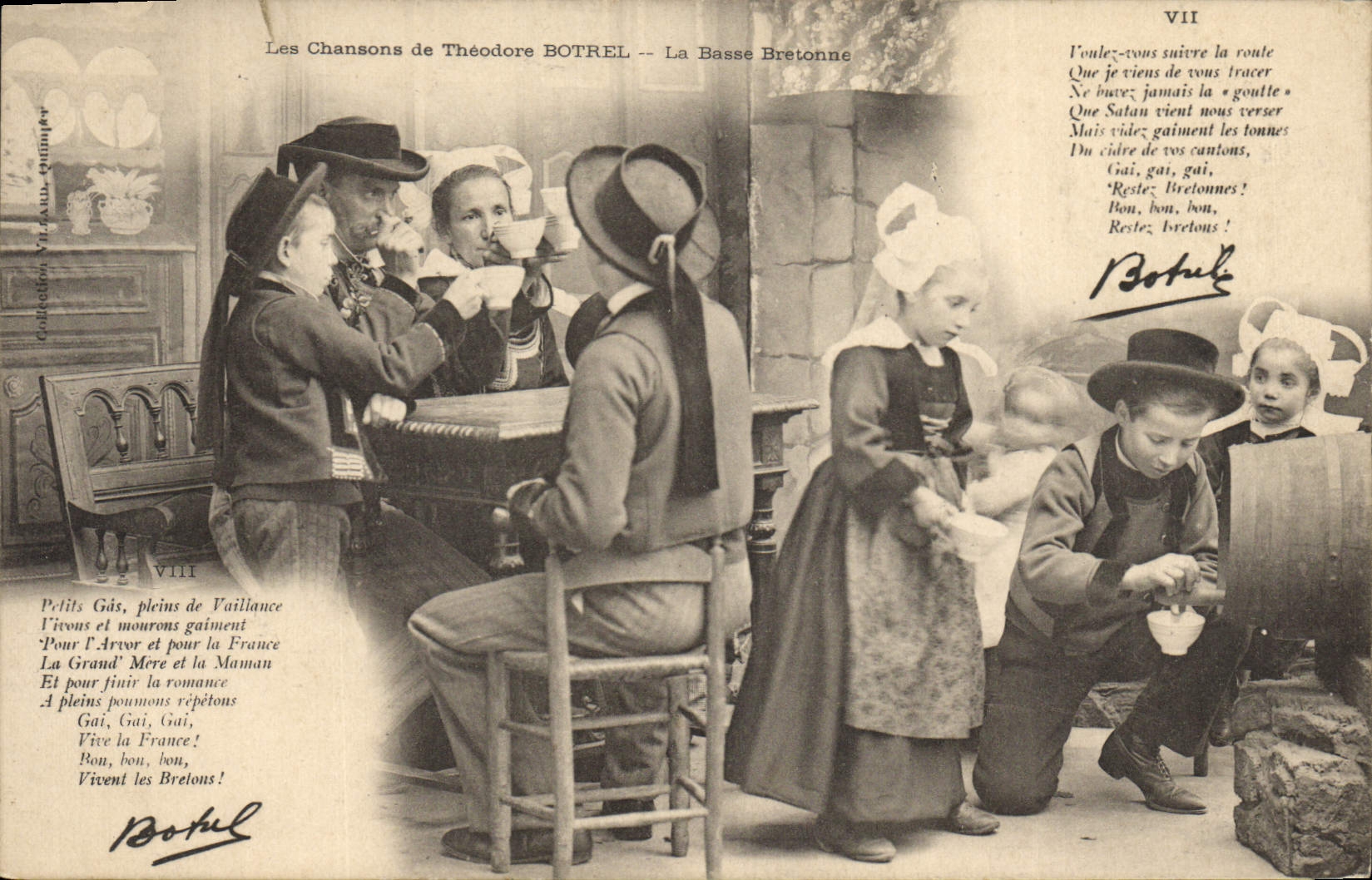 CPA Folklore Les chansons de Botrel illustrees La Basse Bretonne