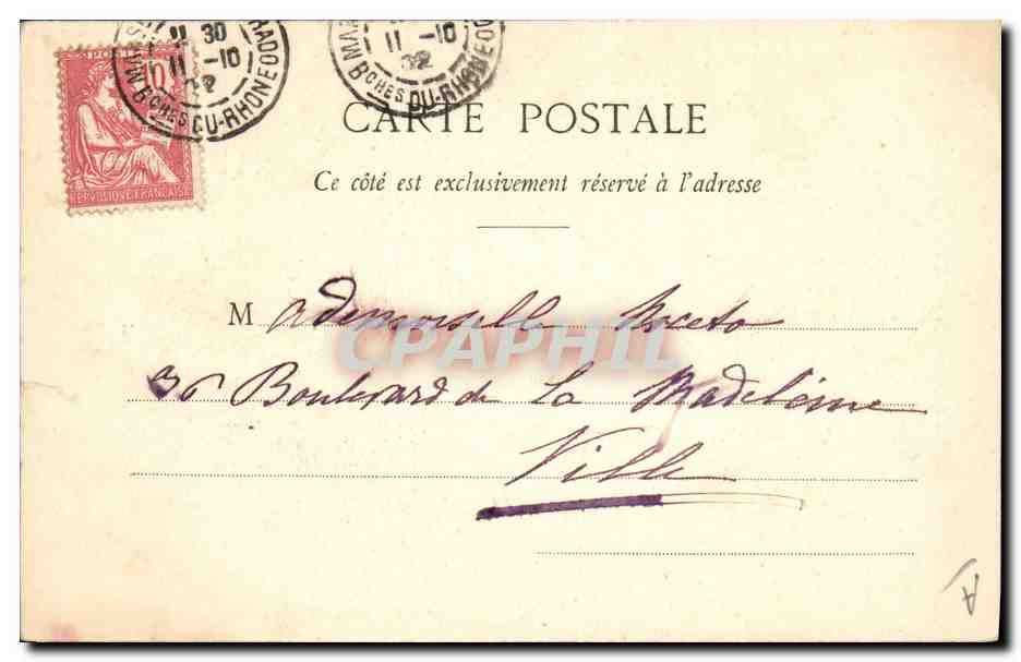 CPA Folklore Theodore Botrel — Verso