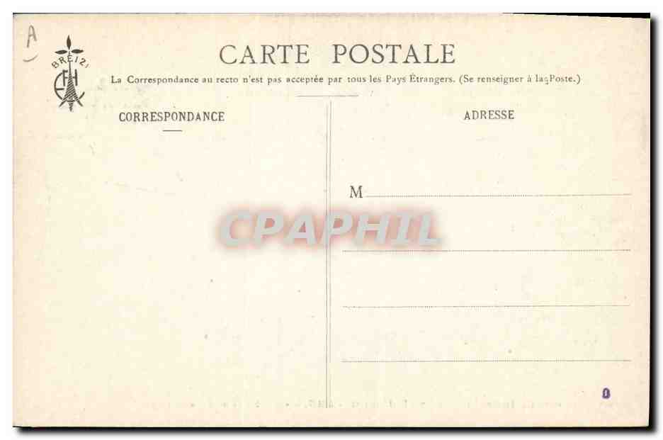 CPA Folklore Les chansons de Botrel illustrees Le fil casse Marin — Verso
