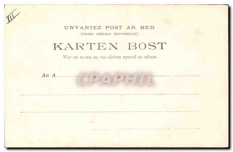 CPA Folklore Les chansons de Botrel illustrees Le fil casse Marin — Verso