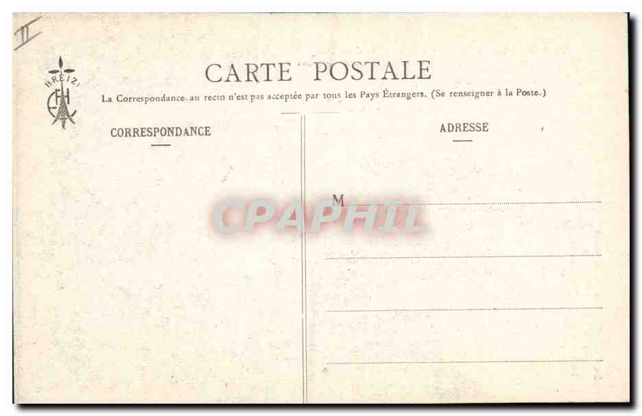CPA Folklore Les chansons de Botrel illustrees Bretons tetus — Rückseite