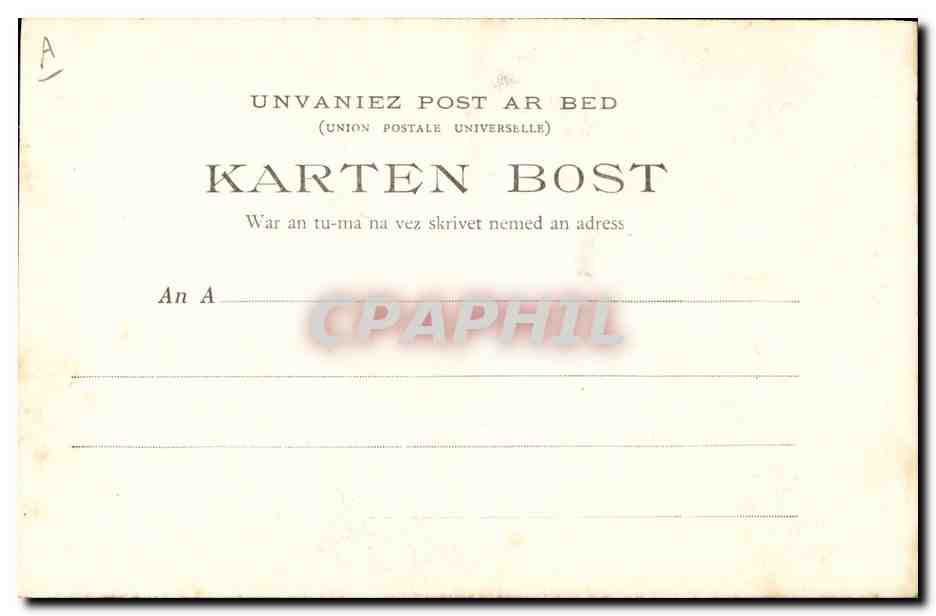 CPA Folklore Les chansons de Botrel illustrees Le fil casse Marin — Verso