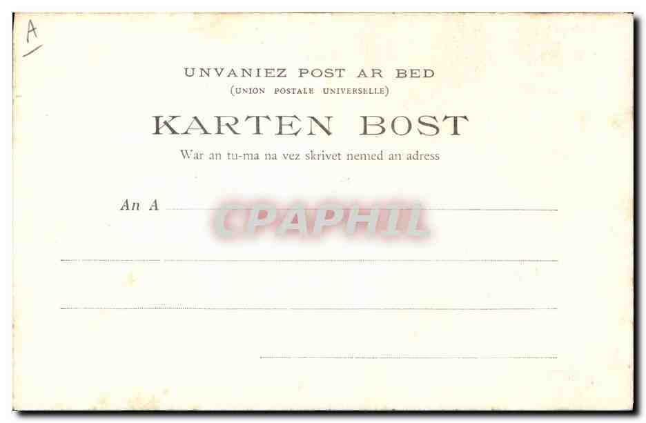 CPA Folklore Les chansons de Botrel illustrees Le fil casse Marin — Verso