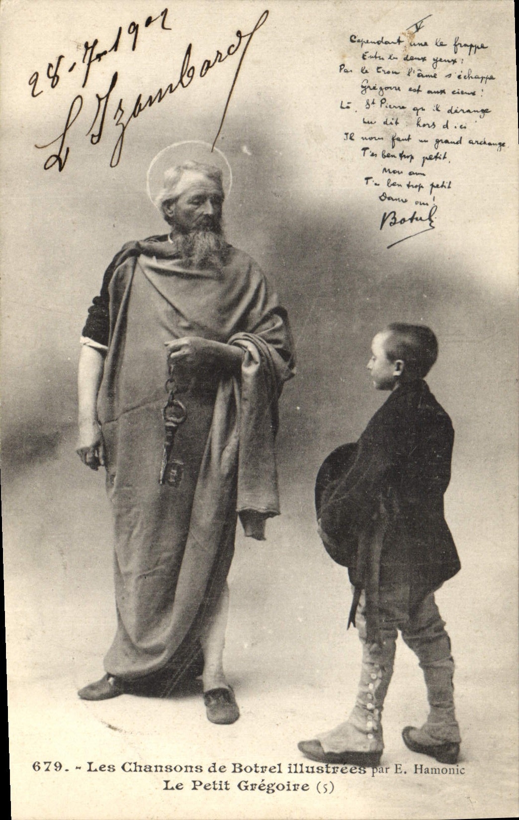 CPA Folklore Les chansons de Botrel illustrees Le petit Gregoire