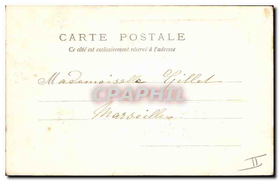 CPA Fantaisie Fleurs Femme — Rückseite