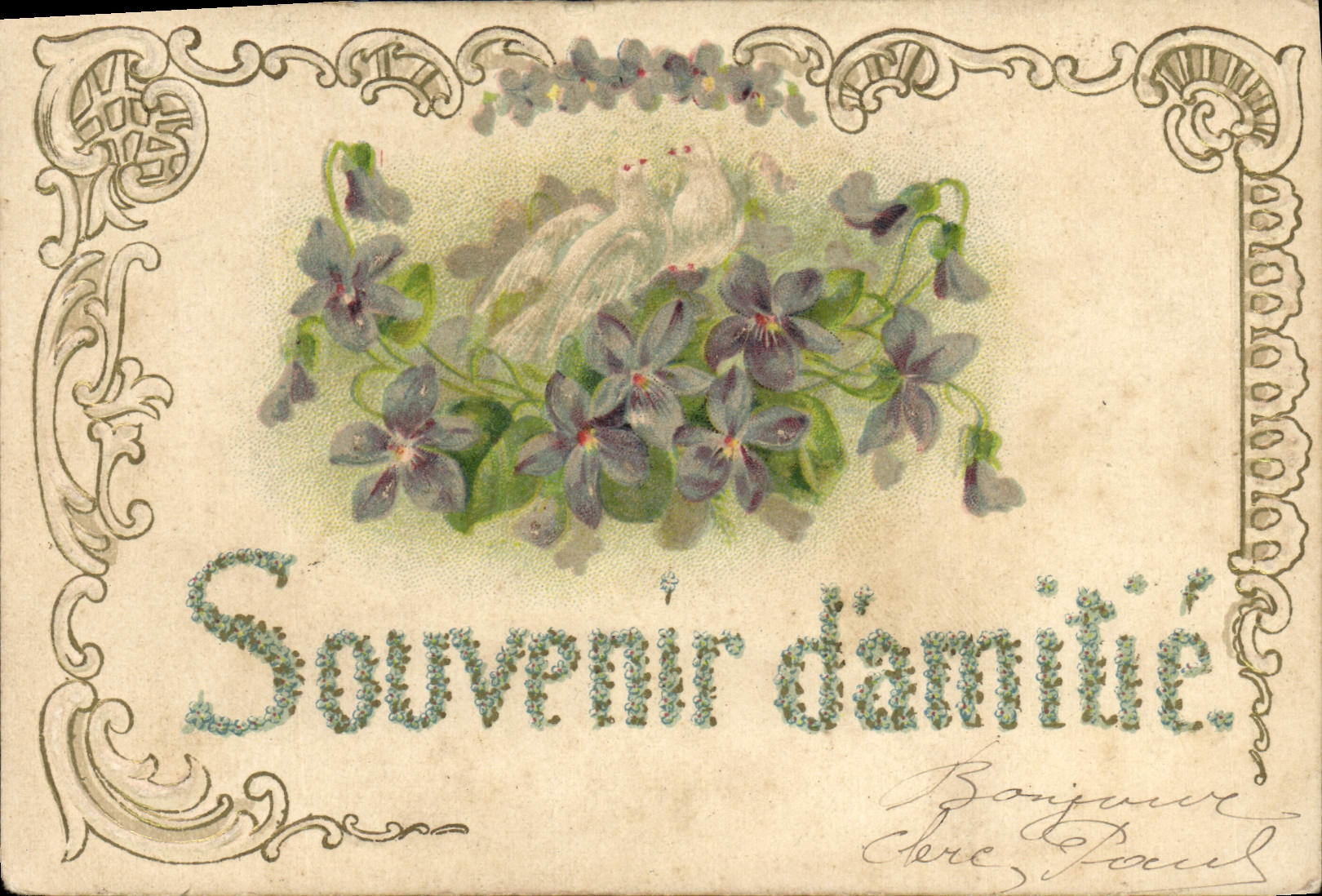 CPA Fantaisie Fleurs Colombes