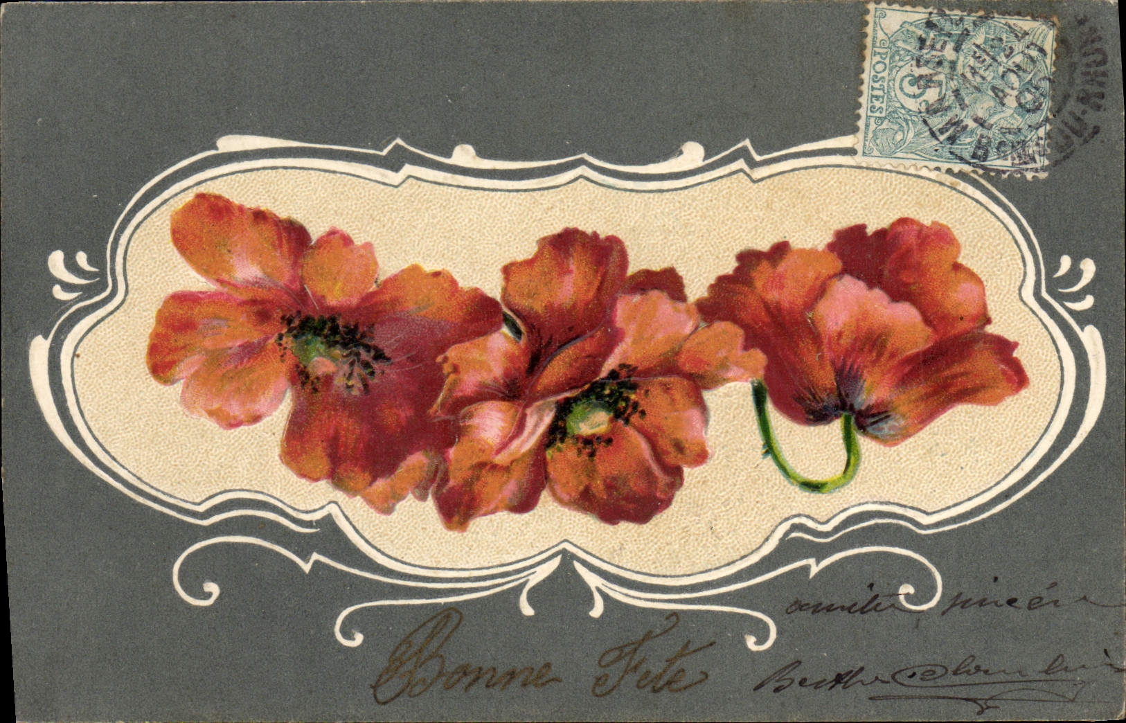 CPA Fantaisie Fleurs 