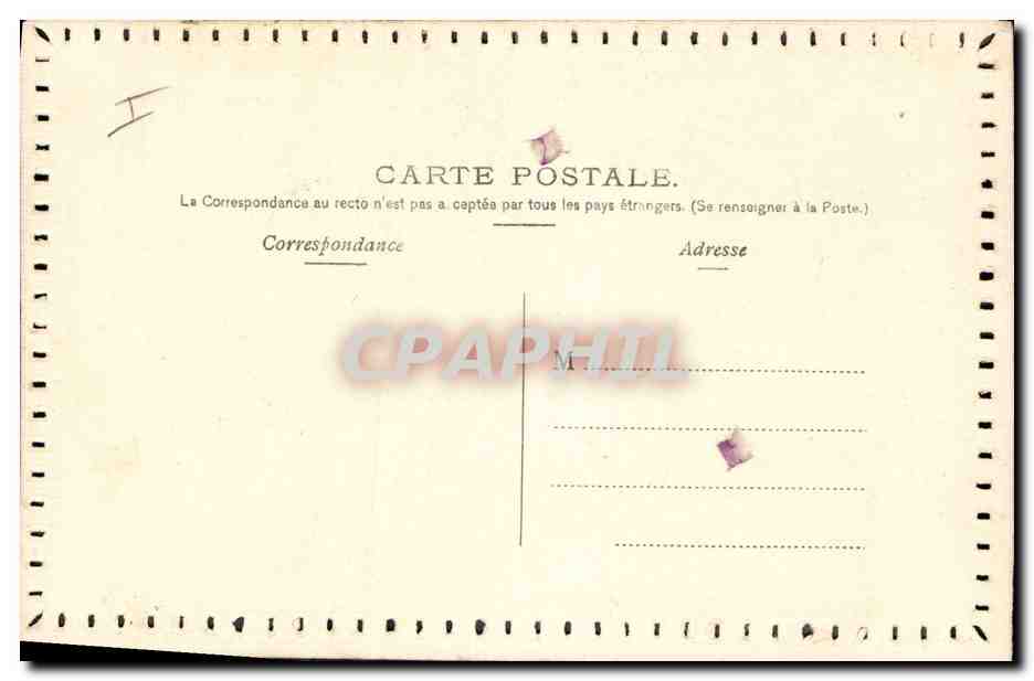 CPA Fantaisie Fleurs  — Verso