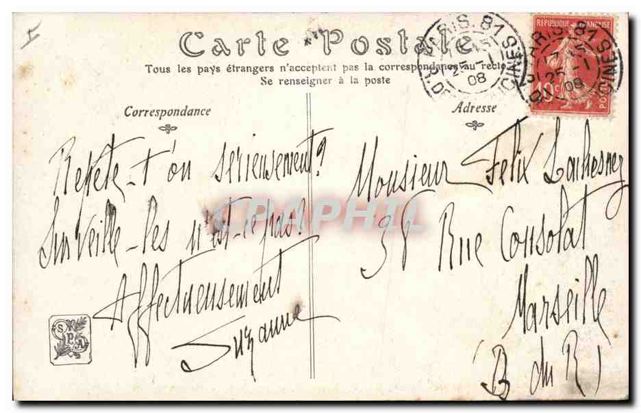 Hallali sans Gloire — Salon de 1907 — par Fernand Maissen — Verso