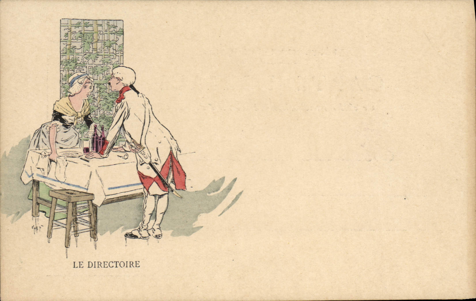 CPA Fantaisie Illustrateur Le Directoire 