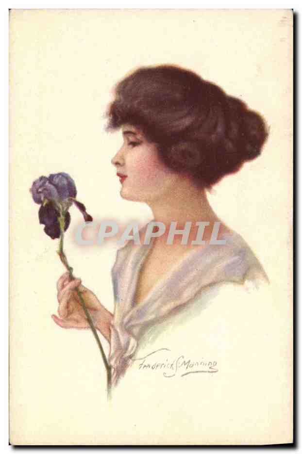 CPA Fantaisie Illustrateur Femme 