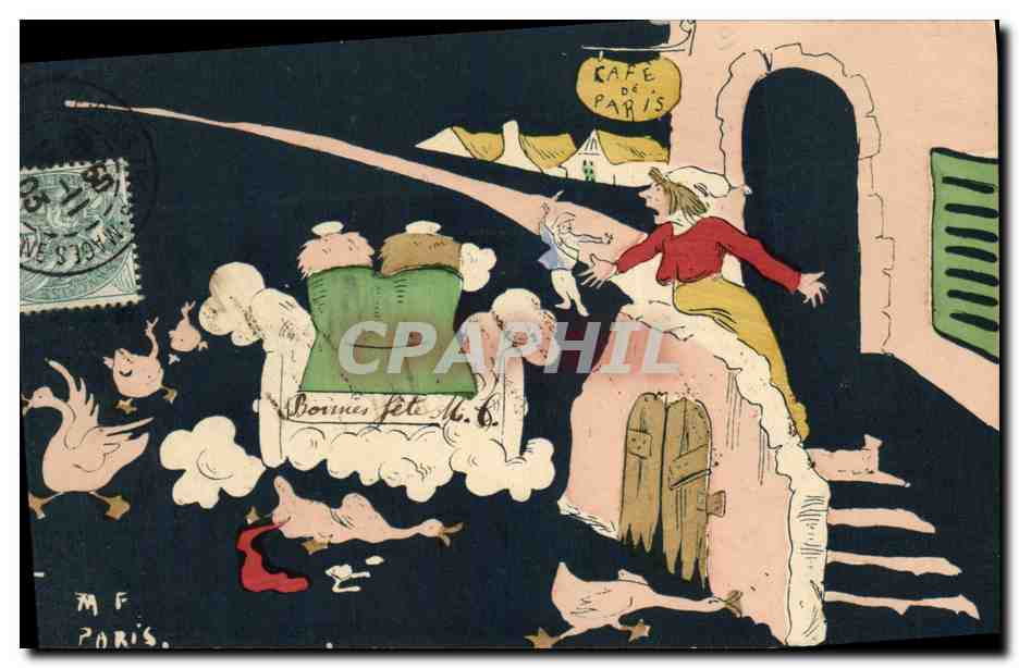 CPA Fantaisie Illustrateur Le chemin du crime Marnix Automobile