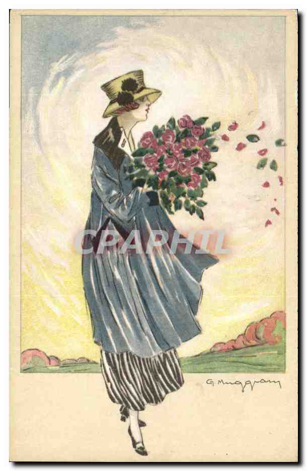 CPA Fantaisie Illustrateur Femme