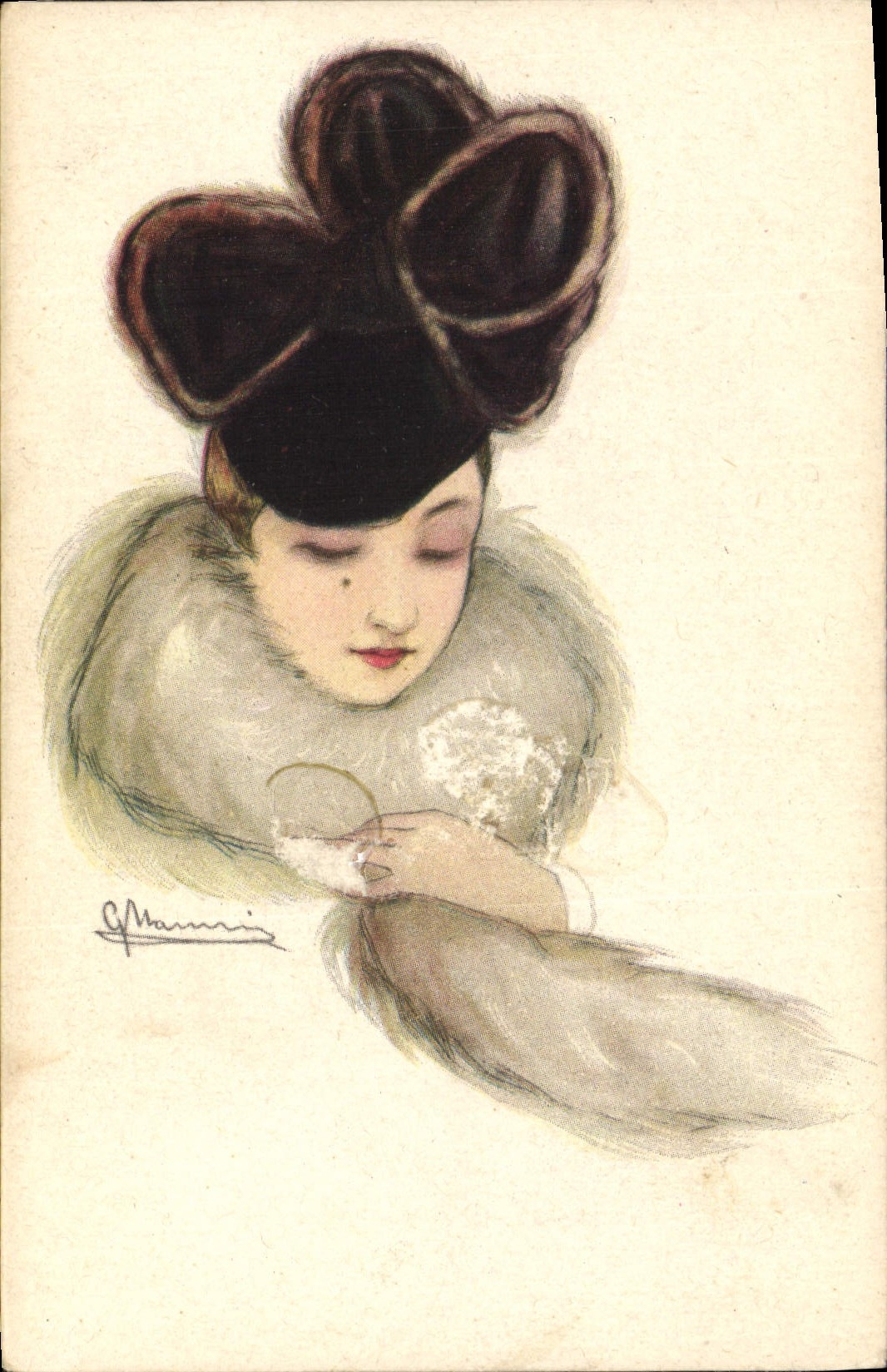 CPA Fantaisie Illustrateur Femme