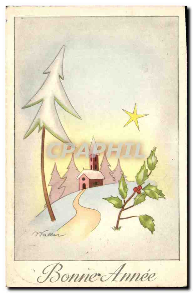 CPA Fantaisie Illustrateur Bonne annee 