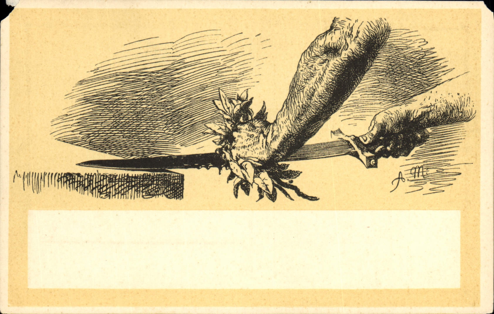 CPA Fantaisie Illustrateur Glaive