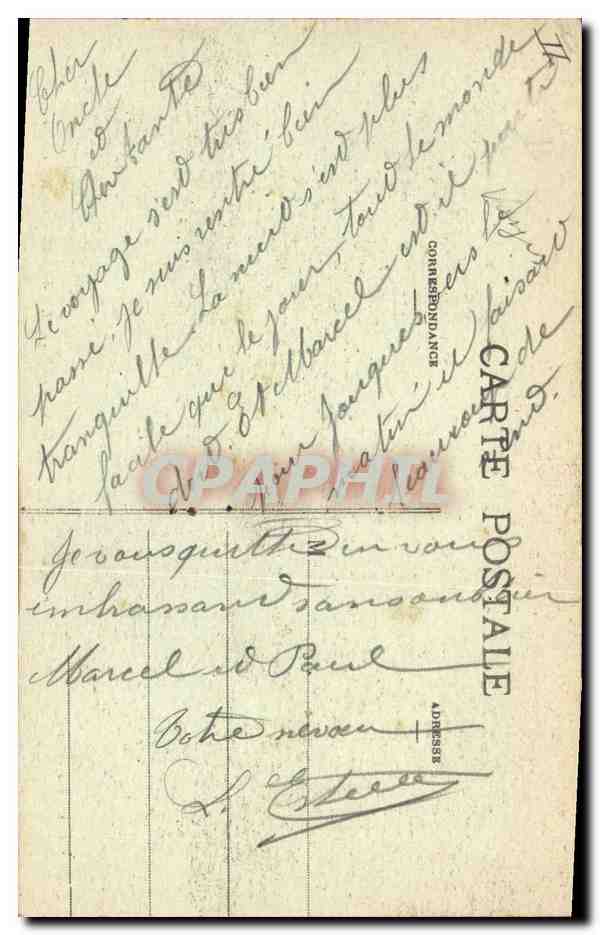CPA Kiosque a musique Martigny les Bains — Verso