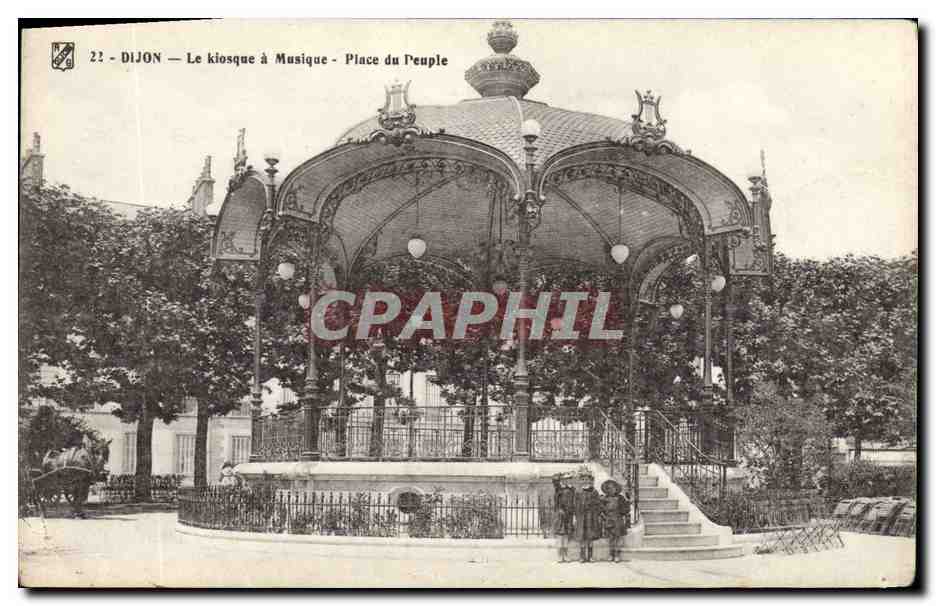 CPA Kiosque a musique Place du Peuple Dijon