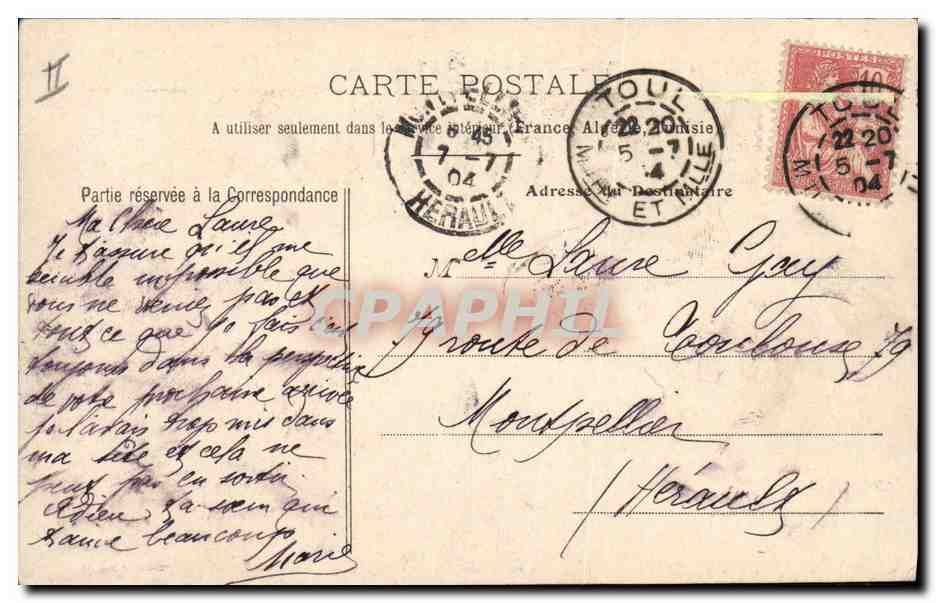 CPA Kiosque Toul Place de la Republique — Verso