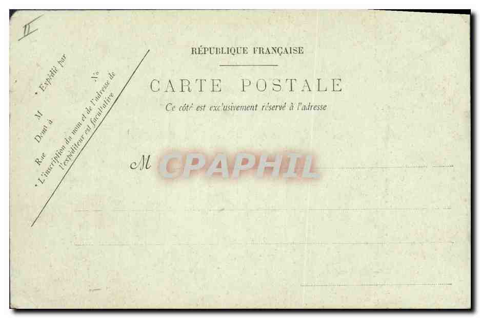 CPA Kiosque de musique Cannes — Verso