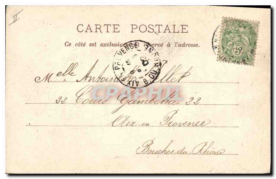 CPA Nancy La musique du Kiosque de la Pepiniere — Verso