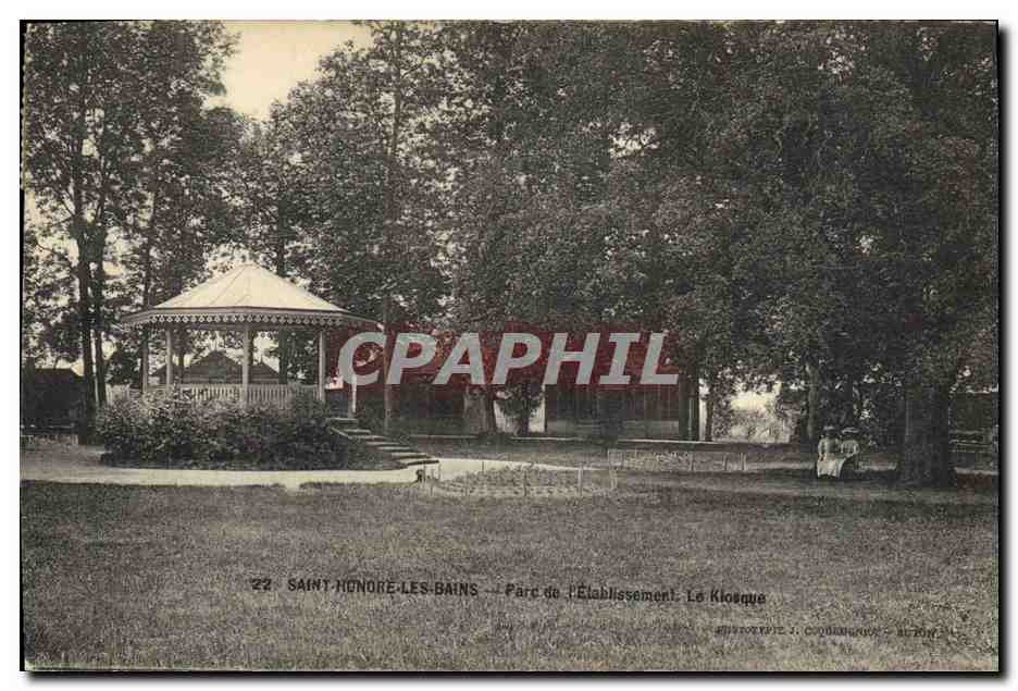 CPA Kiosque Saint Honore les Bains Parc de l'etablissement 