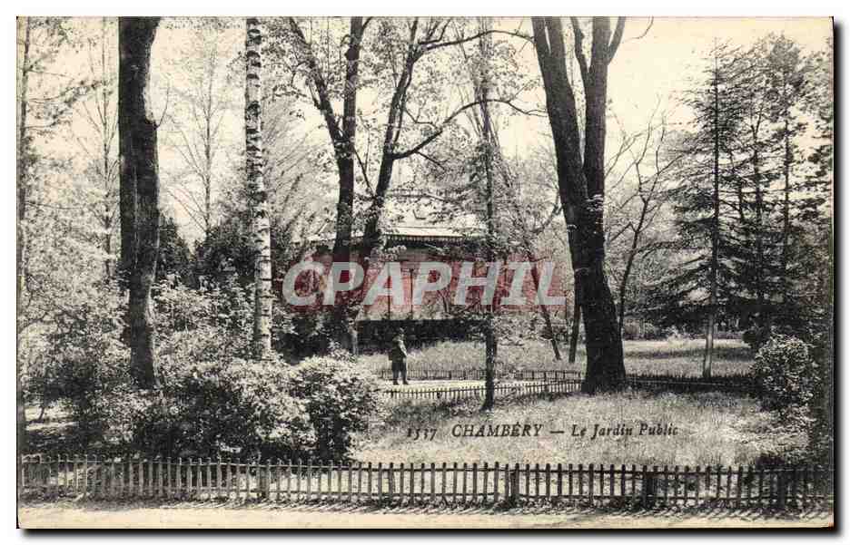 CPA Kiosque Chambery Le jardin public