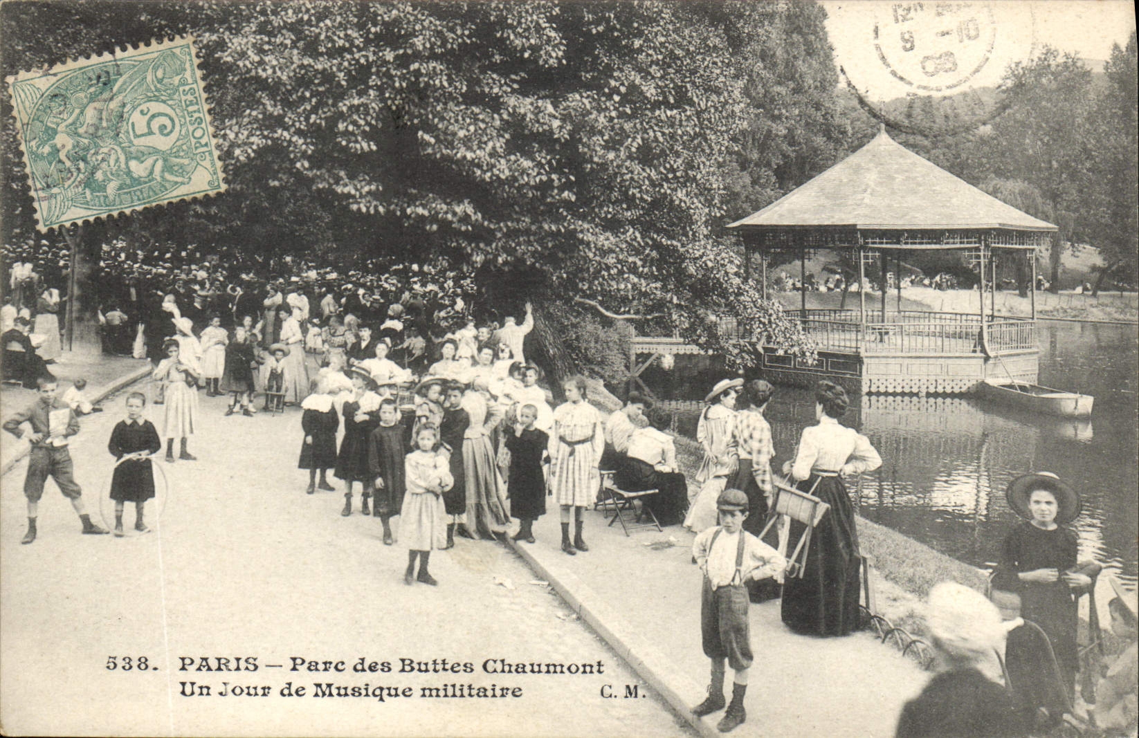 PARIS — Parc des Buttes Chaumont — Un Jour de Musique militaire — C.M. — n° 538