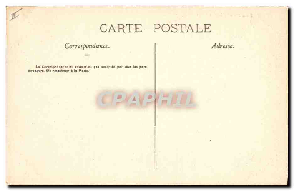 CPA Pau Place Royale Statue de Henri IV et le Kiosque a musique — Verso