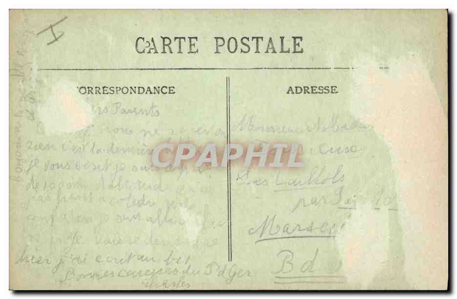 CPA Chien Chiens de montagne Pyrenees  — Verso