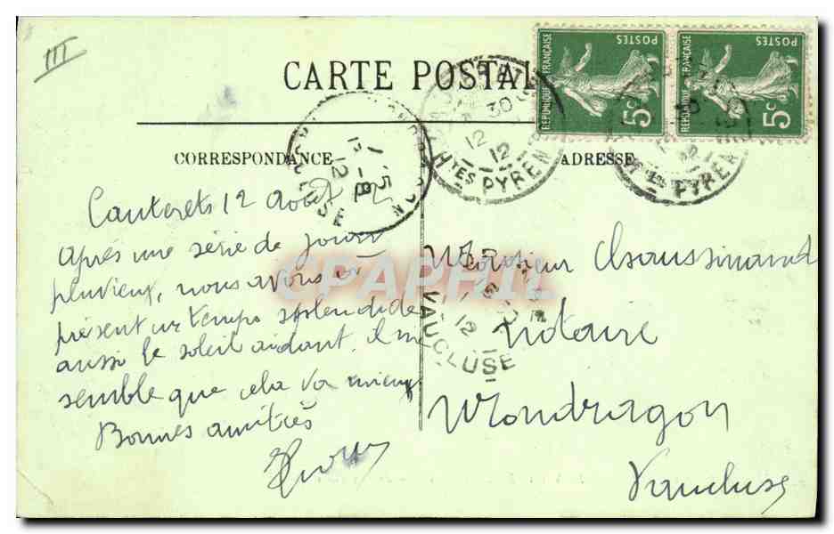Chien des Pyrénées — Scènes et Types des Pyrénées — LL, n°11 — Reverso
