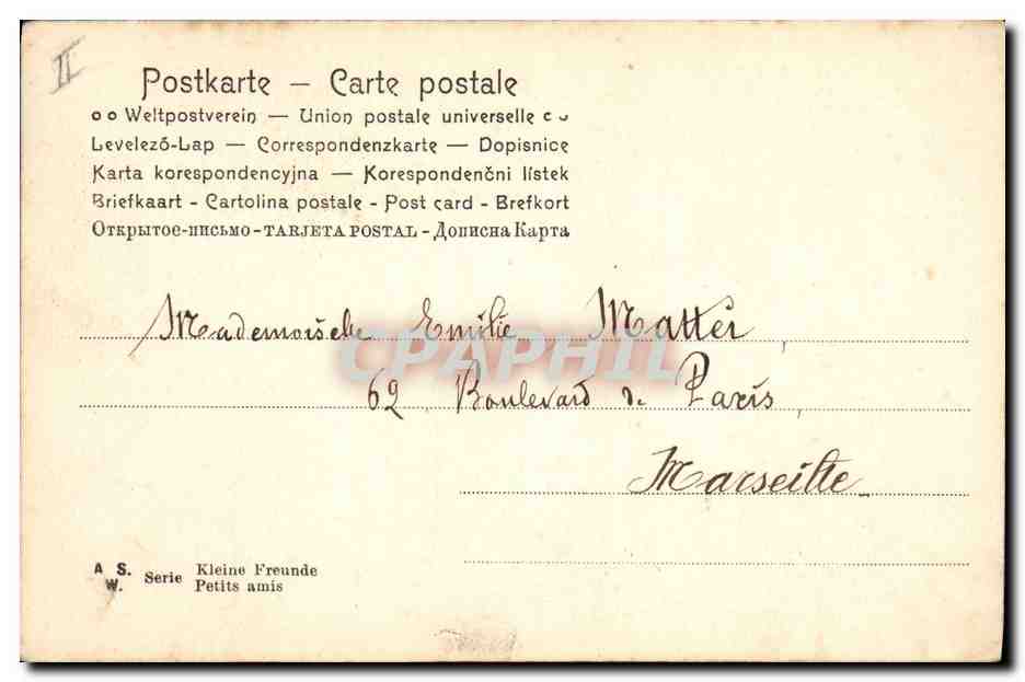 Petits amis — Série A.S. — éditeur W. Negro — Verso