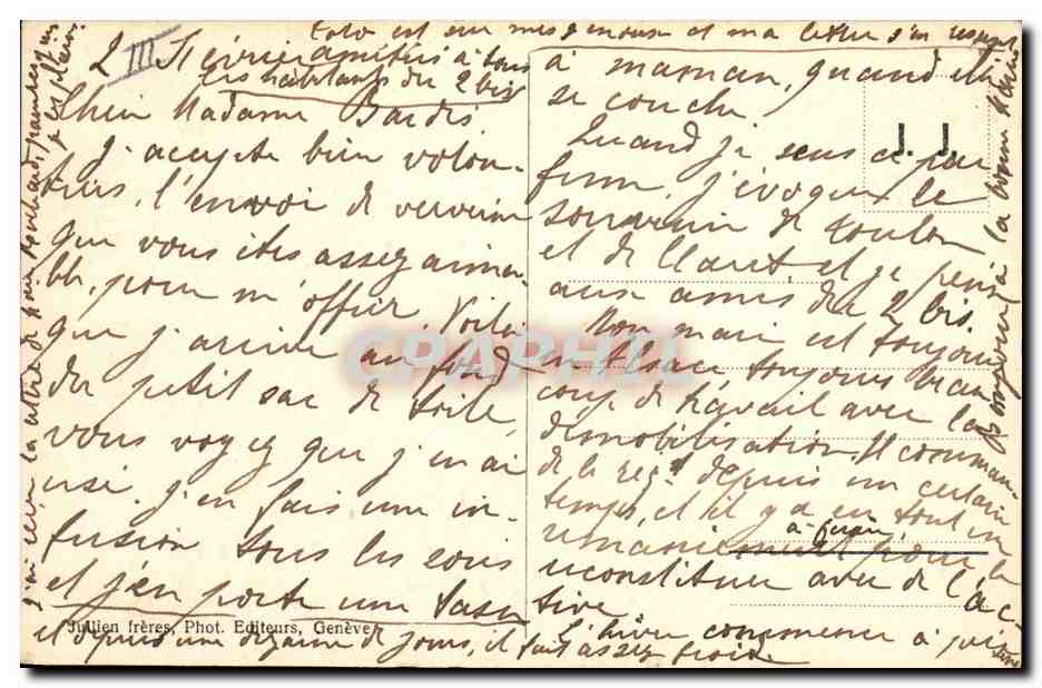 Grand St Bernard — Avant le Départ — J.J. 8472 — Reverso