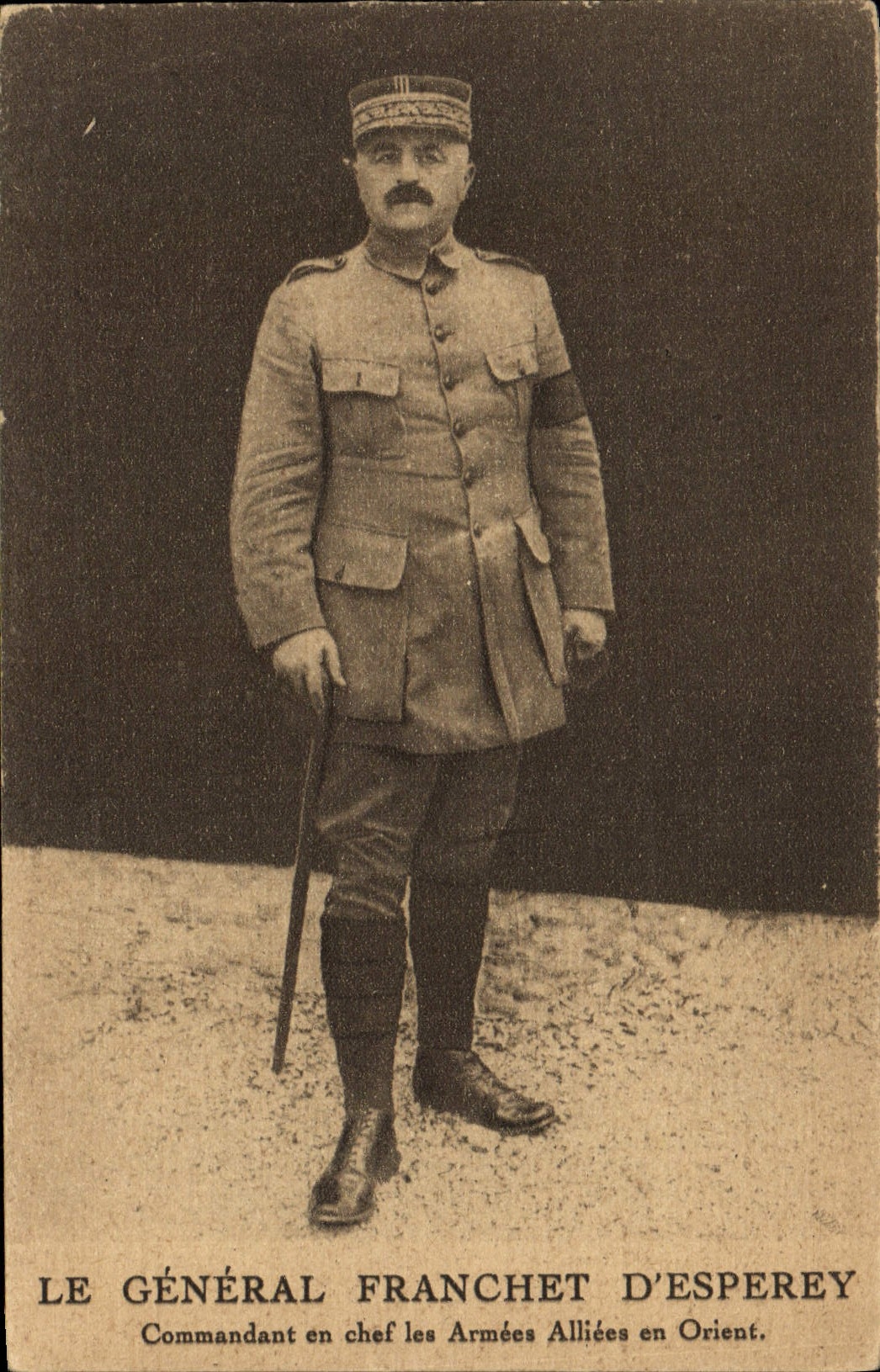 CPA Militaria Le General Franchet d'Esperey Commandant en chef des Armees Allies en Orient