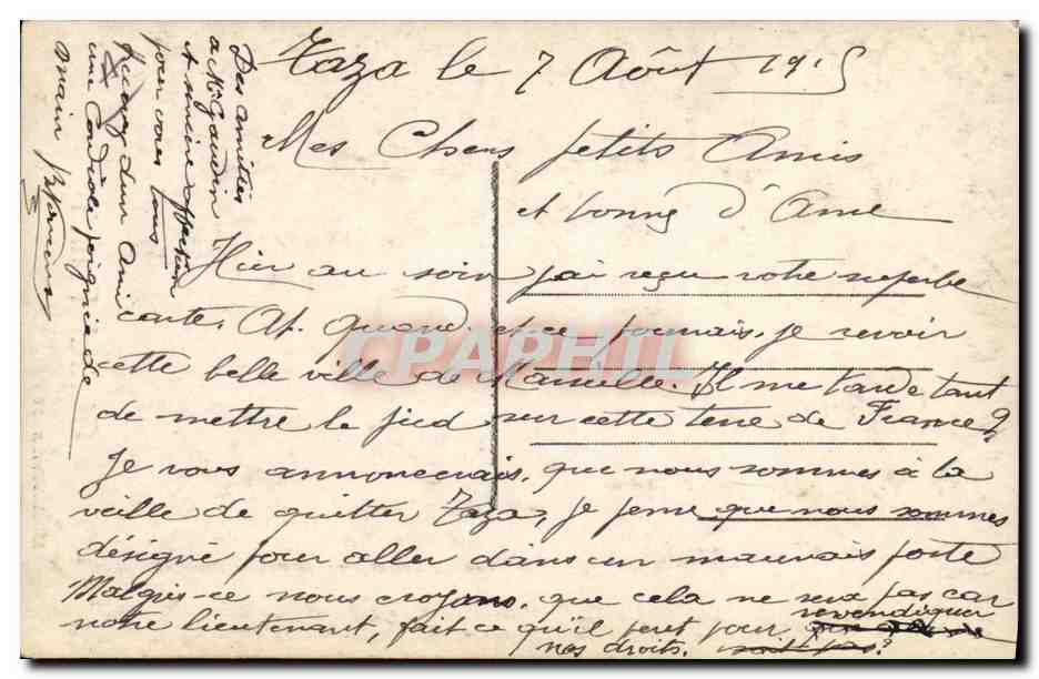 CPA Militaria General French — Reverso