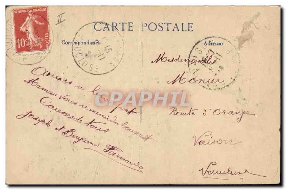 CPA Militaria General de Castelnau promu Grand officier de la legion d'honneur — Verso