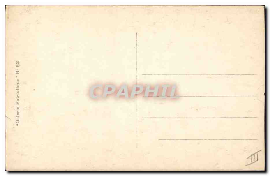 CPA Militaria General de Castelnau Le sauveur de Nancy — Verso