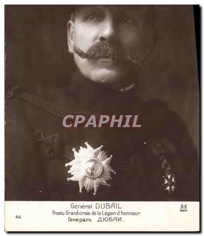 CPA Militaria General Dubail Promu Grand Croix de la Legion d'honneur 