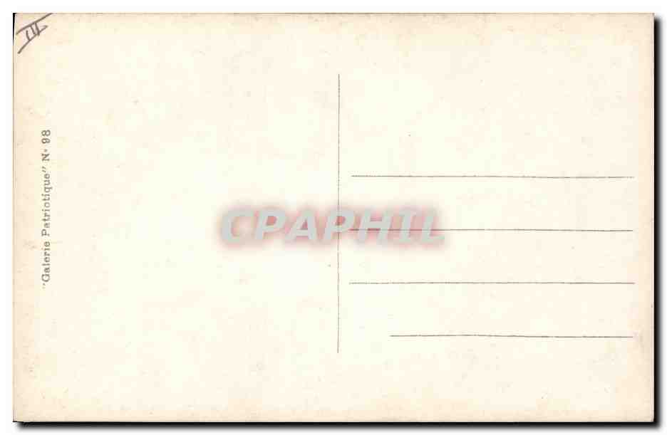 CPA Militaria General Pau — Verso