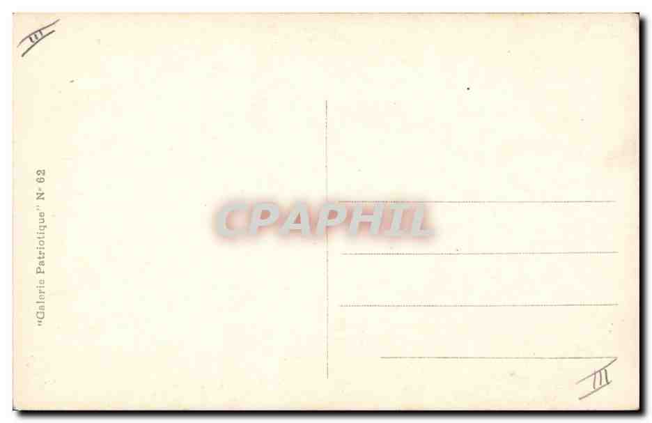 CPA Militaria General De Castelnau Le sauveur de Nancy  — Verso
