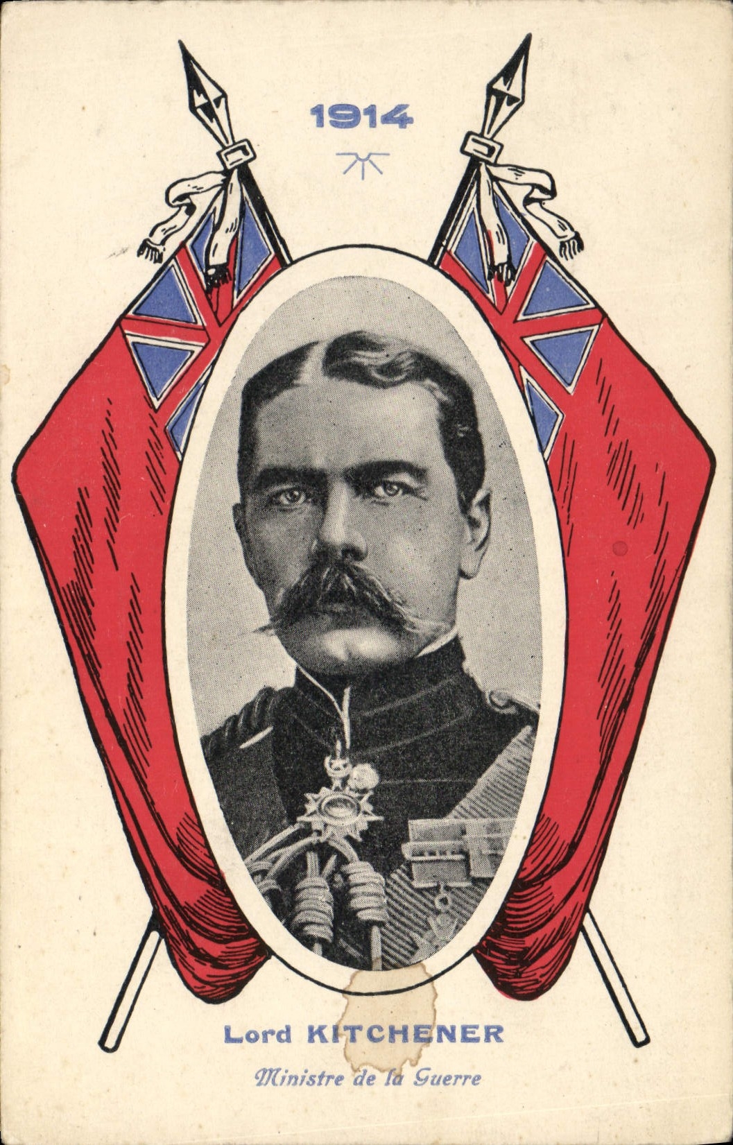 CPA Militaria Lord Kitchener Ministre de la Guerre